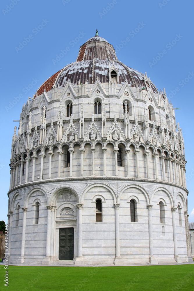 Baptistry of St. John in Pisa, Italy