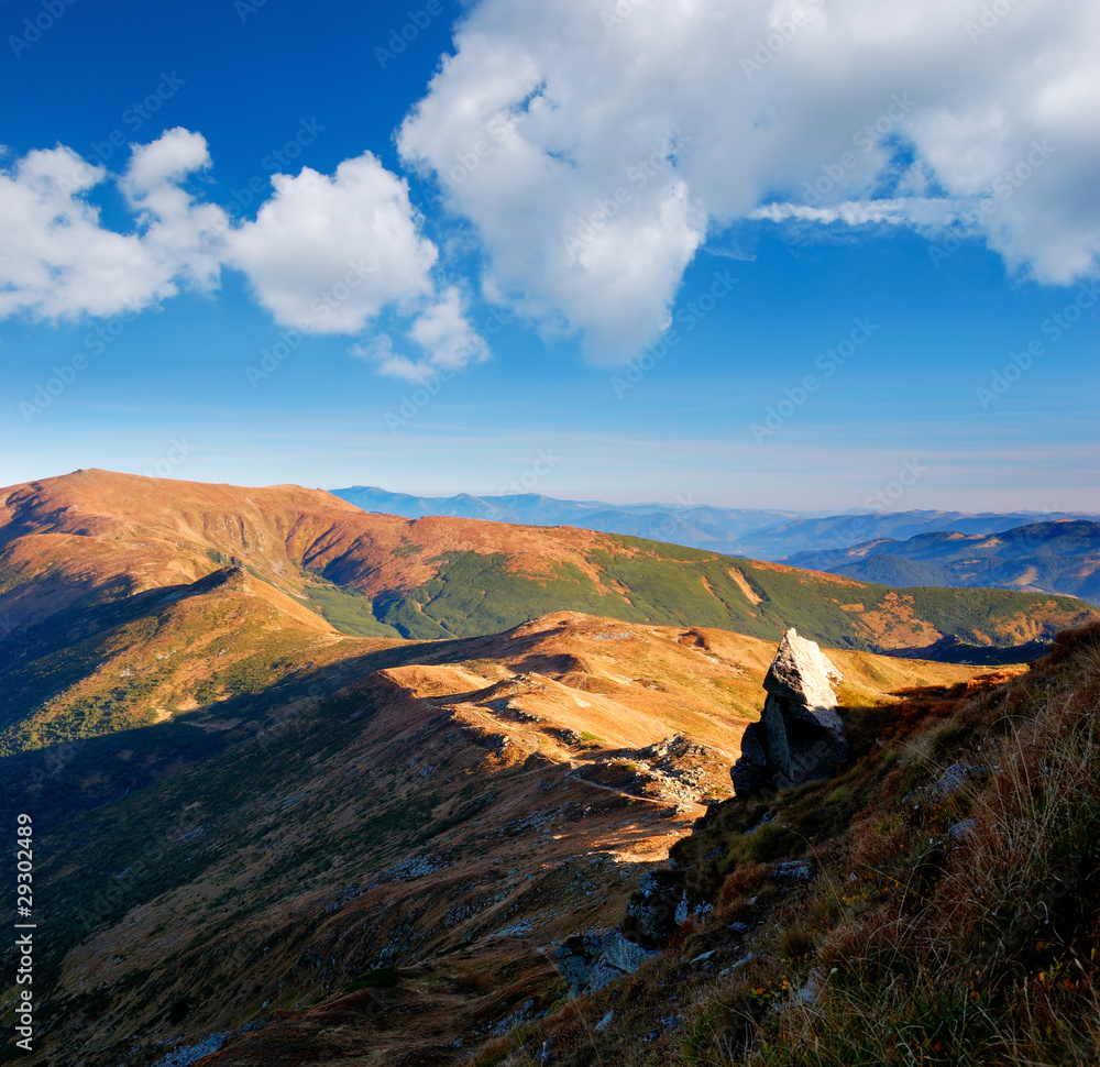 Obraz premium Summer landscape in mountains