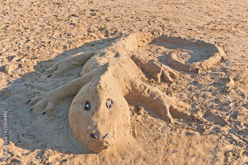 scultura di sabbia