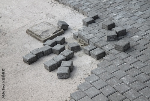 Pose de pavés