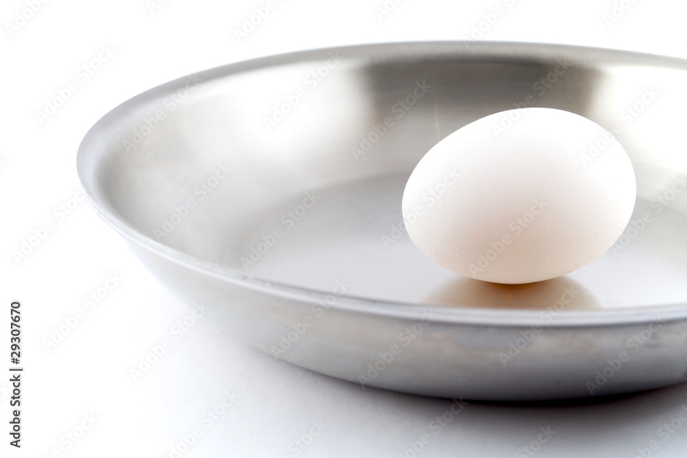 Unbroken Egg on a Pan Unbroken Egg on a Pan