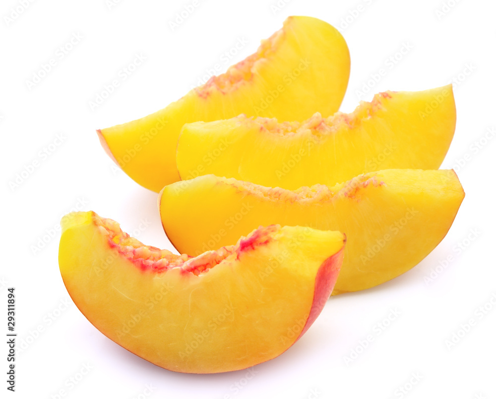 Peach slices
