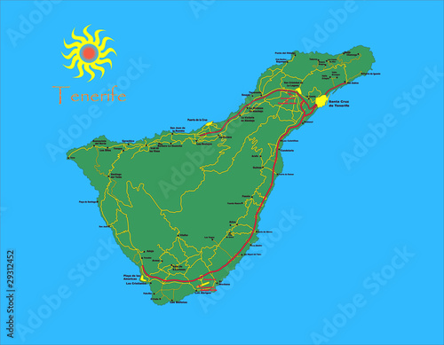 Tenerife island map