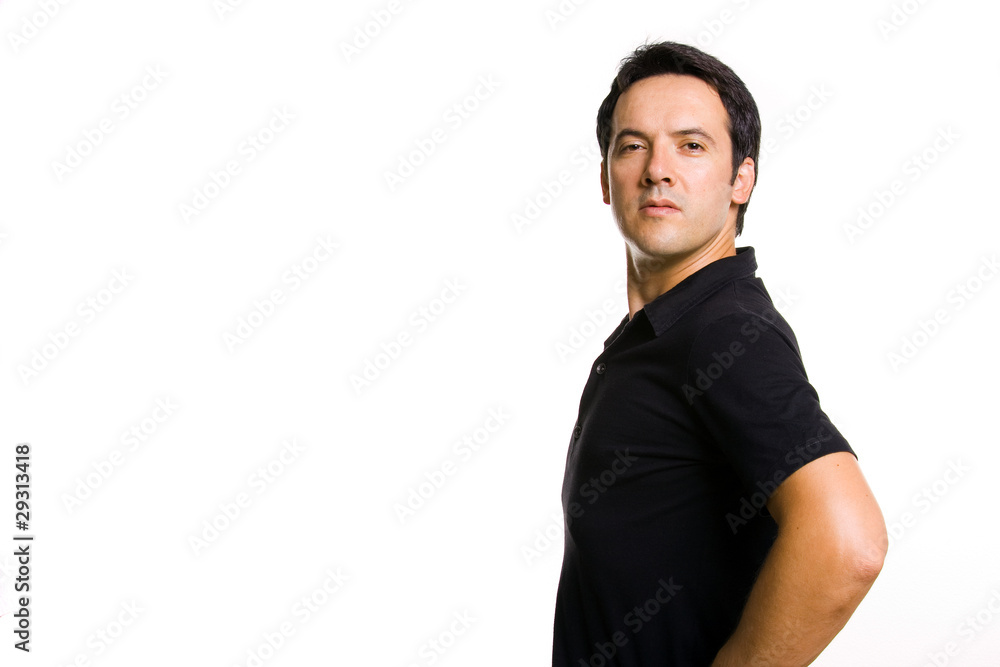 Portrait of a handsome young man, isolated on white background Portrait of a handsome young man, isolated on white background