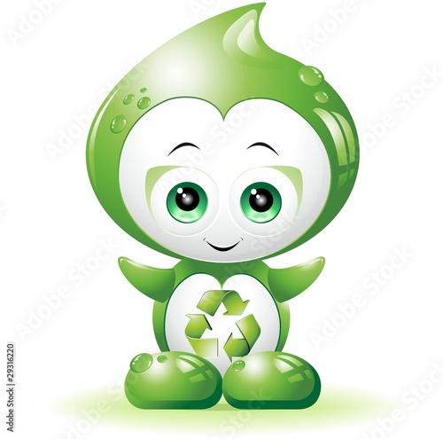 Riciclaggio Cartoon-Recycle Cartoon-2-Vector