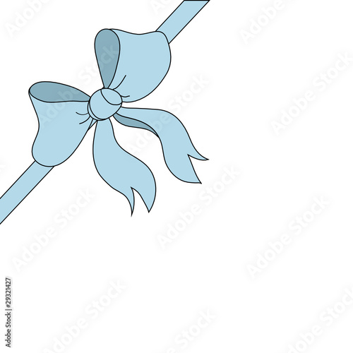 Blaue Geschenkschleife