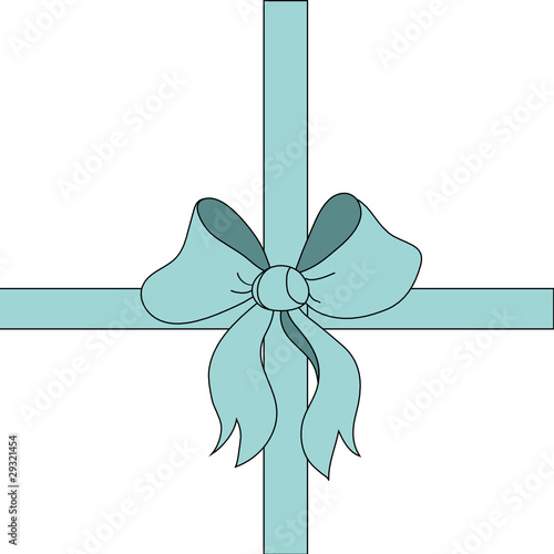 Geschenkschleife in blau