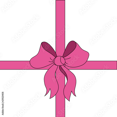 Geschenkschleife in pink