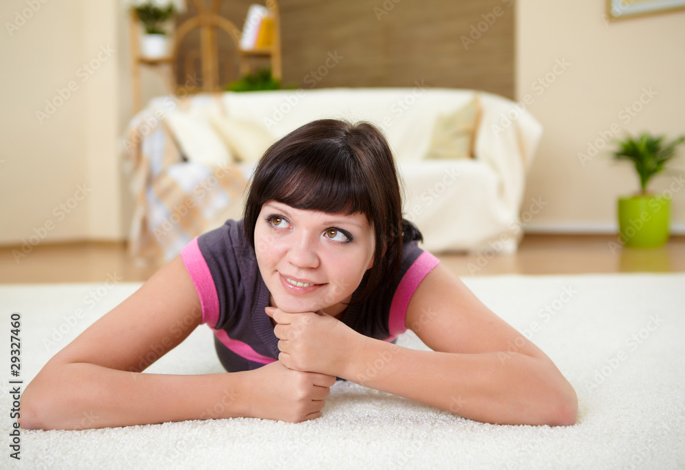girl relaxing at home girl relaxing at home