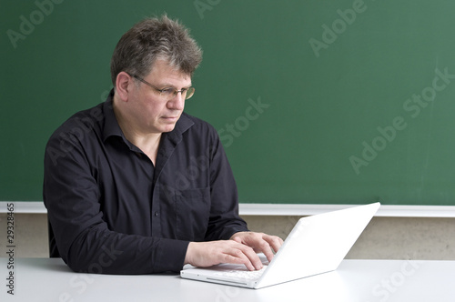 Teacher at work-Laptop