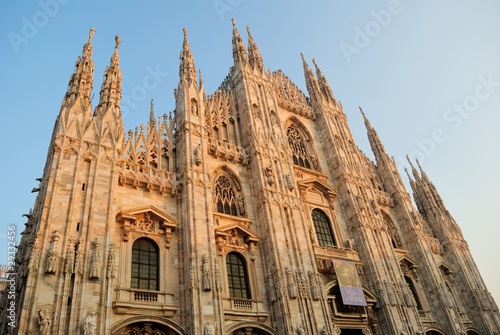 Milan cathedral (duomo): main front view photo