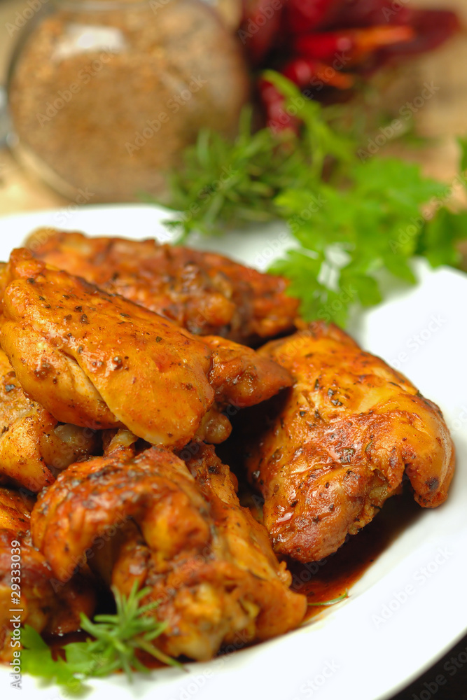 Chicken with spices - Pollo con le spezie Chicken with spices - Pollo con le spezie