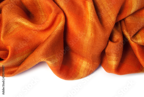 Orange cashmere closeup