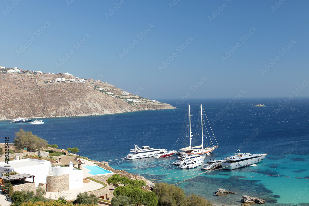 Mykonos, Greece - Super yachts