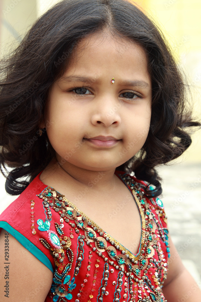 Cute Indian Girl Posing to the Camera Cute Indian Girl Posing to the Camera