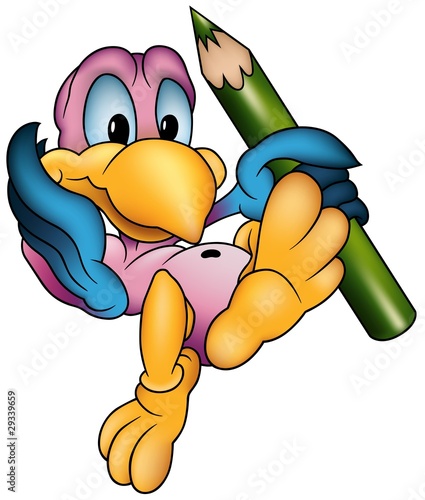 Bird Painter - colored cart...
