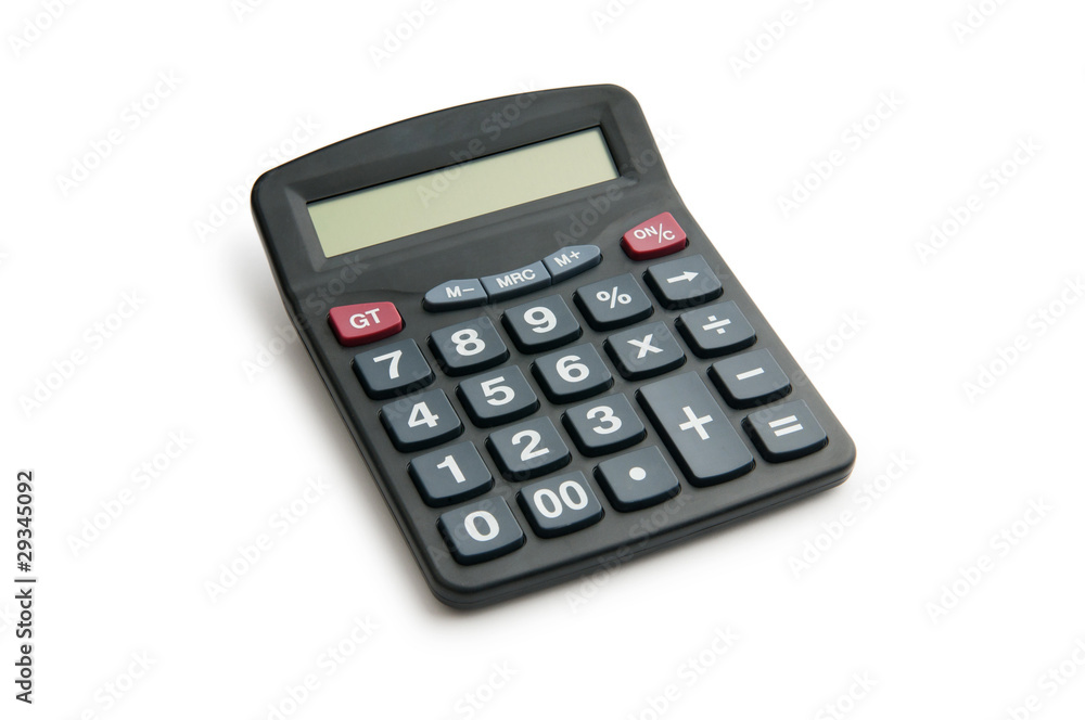 Business concept with accounting calculator Business concept with accounting calculator