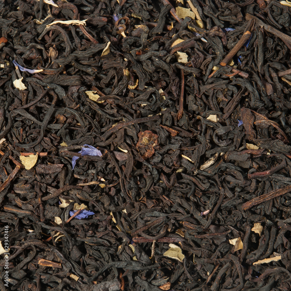 Aromatic tea closeup