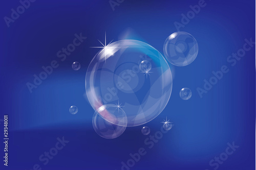 seamless shiny vector bubbles