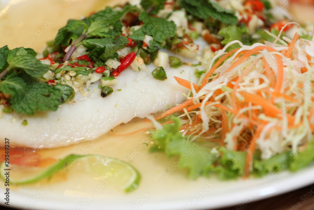 Thai dressed salad, mix of spice Thai dressed salad, mix of spice