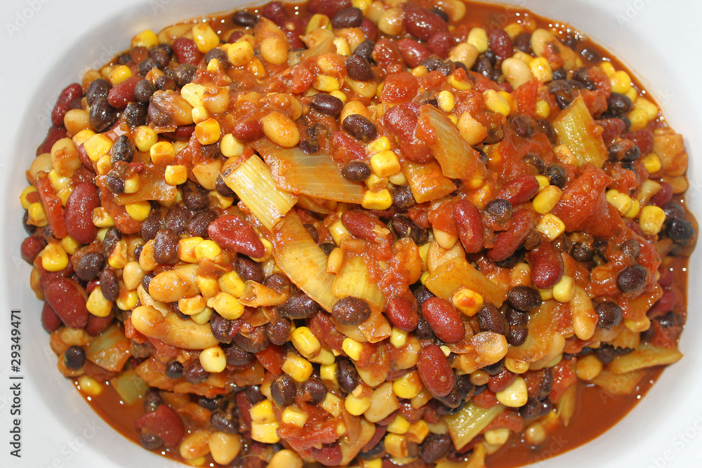 Vegetarian Chili Casserole Vegetarian Chili Casserole