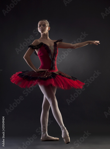Beautiful ballerina posing