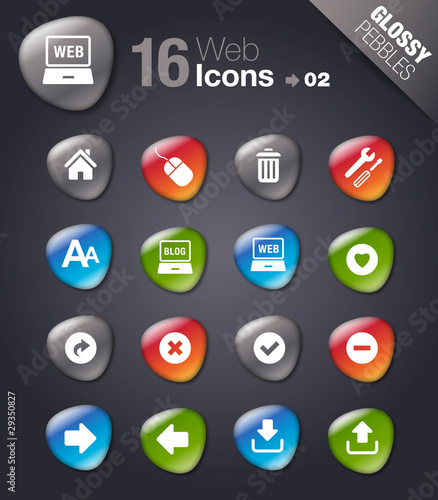 Glossy Pebbles - web icons 02