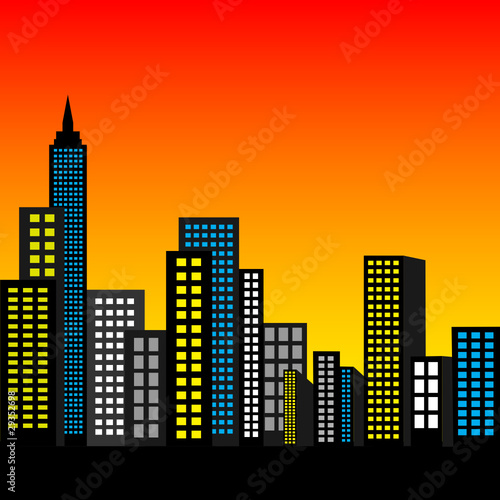 city landscape vector
