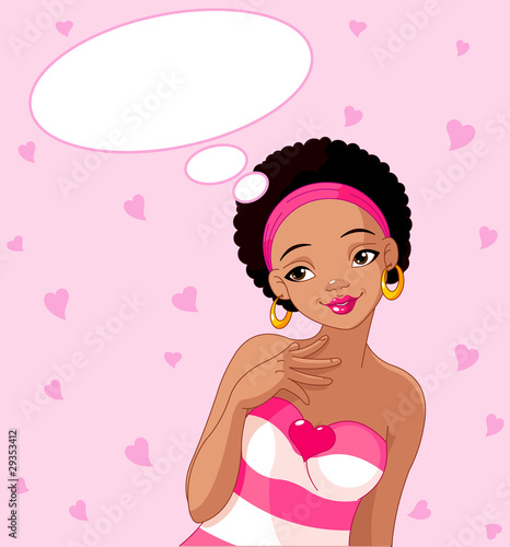 Girl with love on her mind