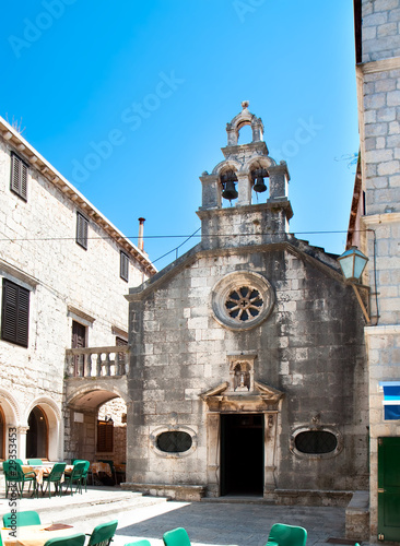 Old catholic church in Korcula photo