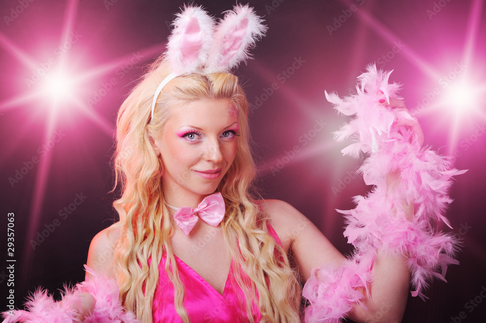 Female in playboy costume Female in playboy costume