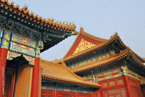 Roofs at the Forbidden City, Beijing, China