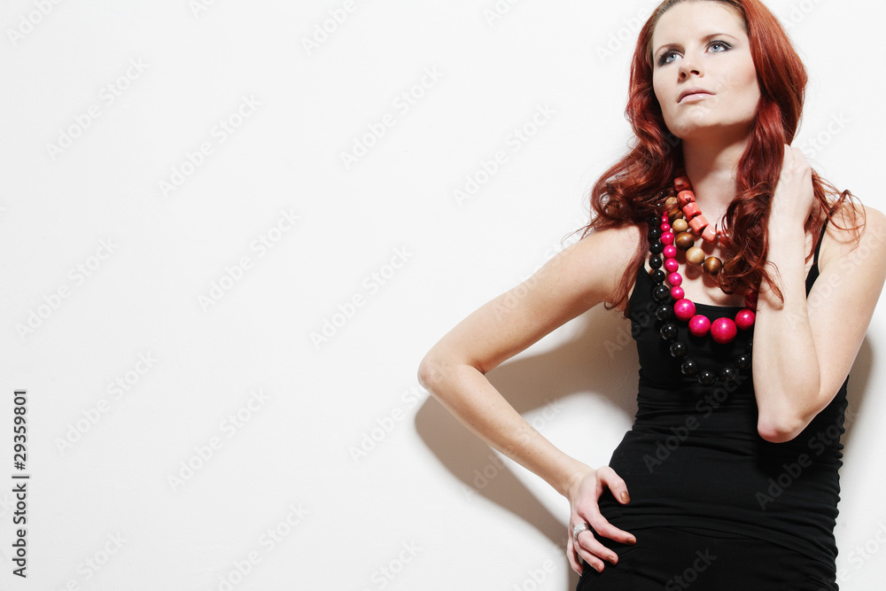Attractive woman with long hair. Attractive woman with long hair.