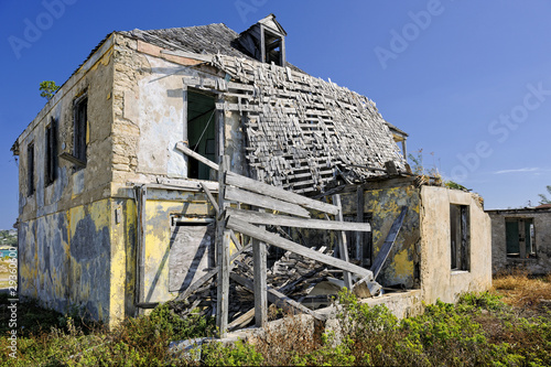 Abandoned ruined home in Governor's Harbour photo