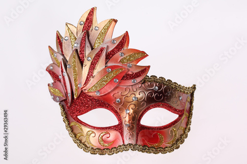 Carnival Venetian mask isolated on white background