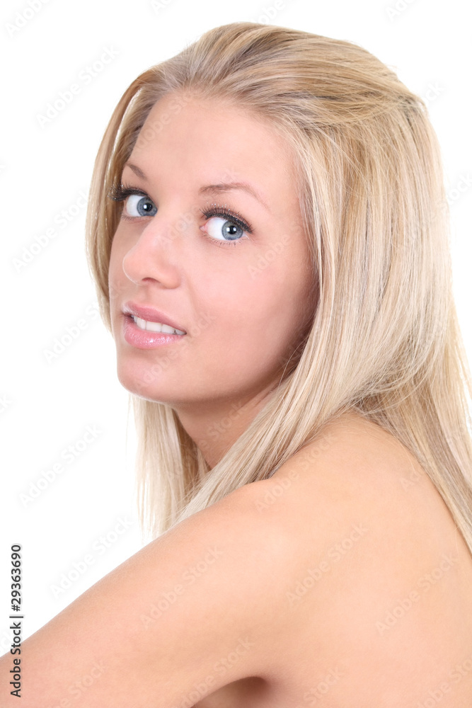 Portrait of beautiful woman with healthy clear skin Portrait of beautiful woman with healthy clear skin