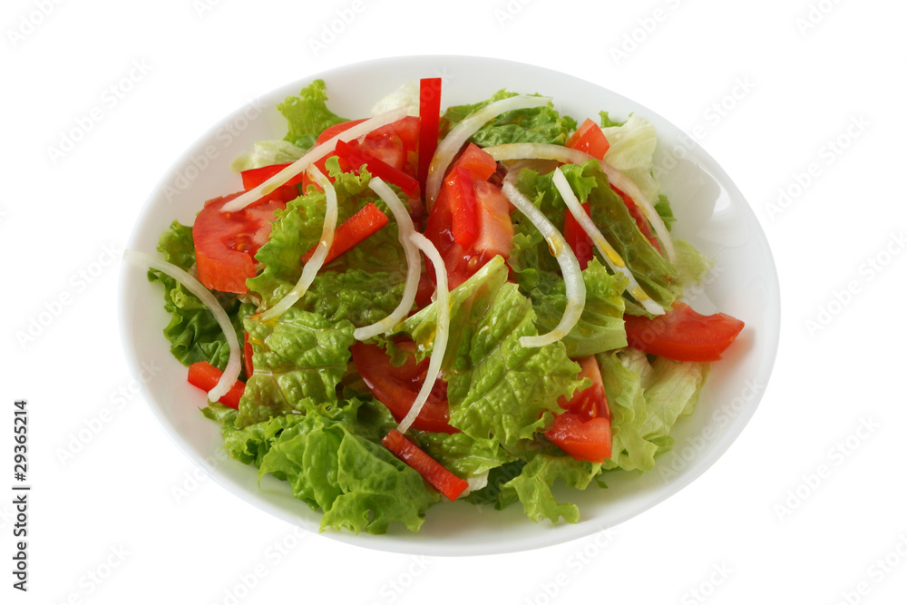 vegetable salad with olive oil