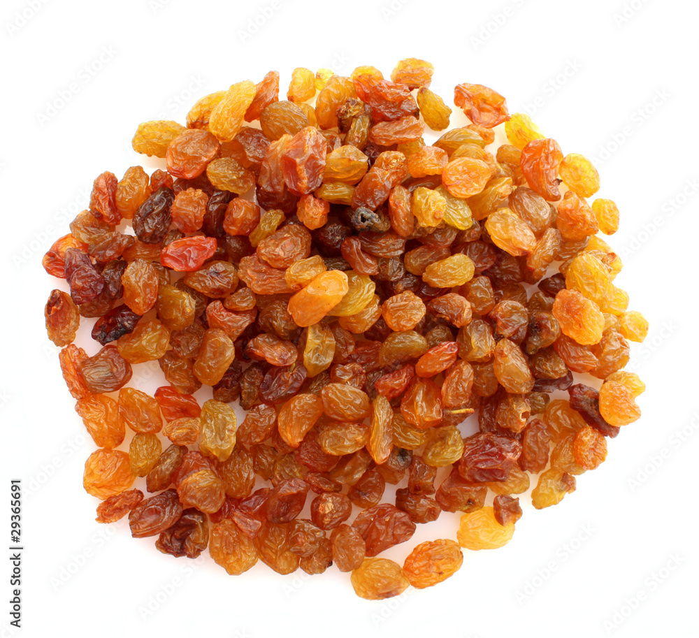 yellow raisins isolated on white yellow raisins isolated on white