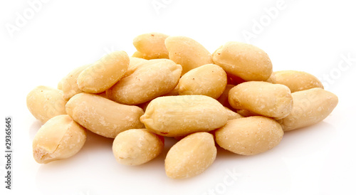 peanuts isolated on white