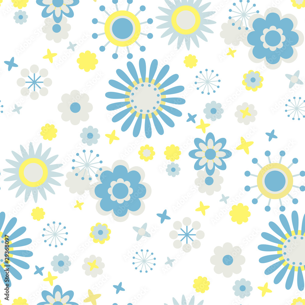 floral pattern at white background floral pattern at white background