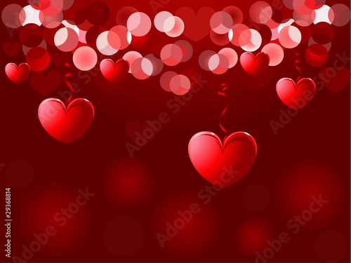 Valentines Day background. Vector illustration for design