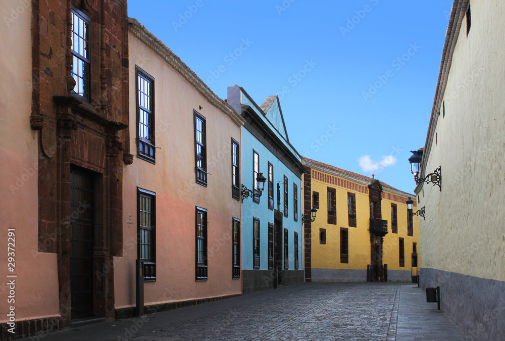 Fototapeta premium summer colors in ancient town
