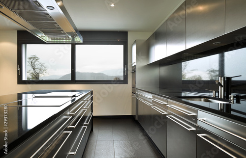 modern kitchen, interior, nobody around © alexandre zveiger