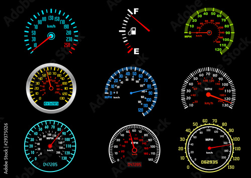 Car speedometers