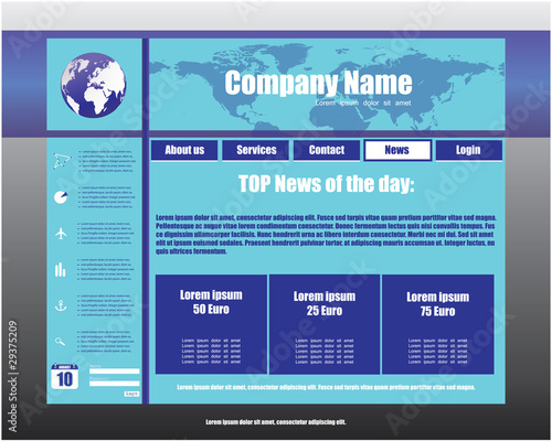 Website template