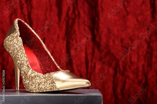 Gold Schuh  Rot 03 photo