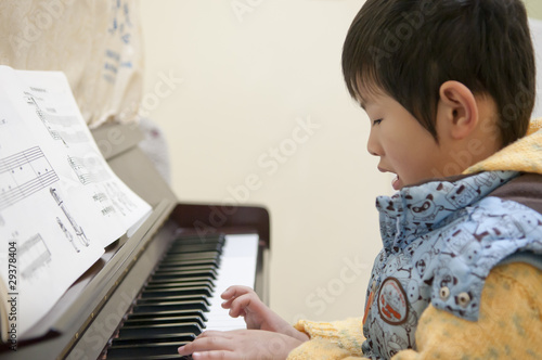 Piano and boys