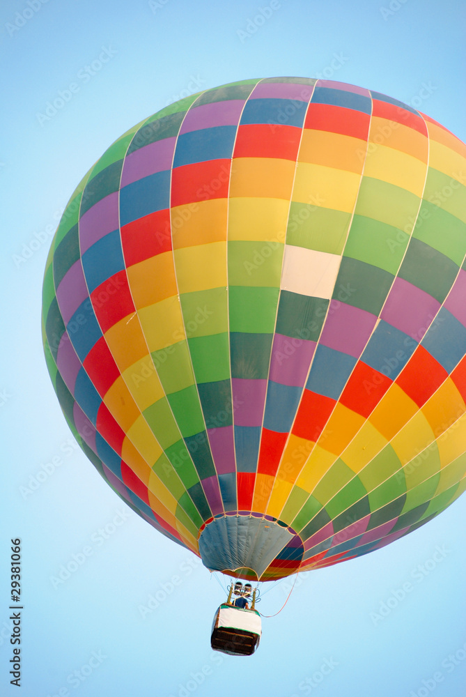 Naklejka premium Colorful balloon on the sky.