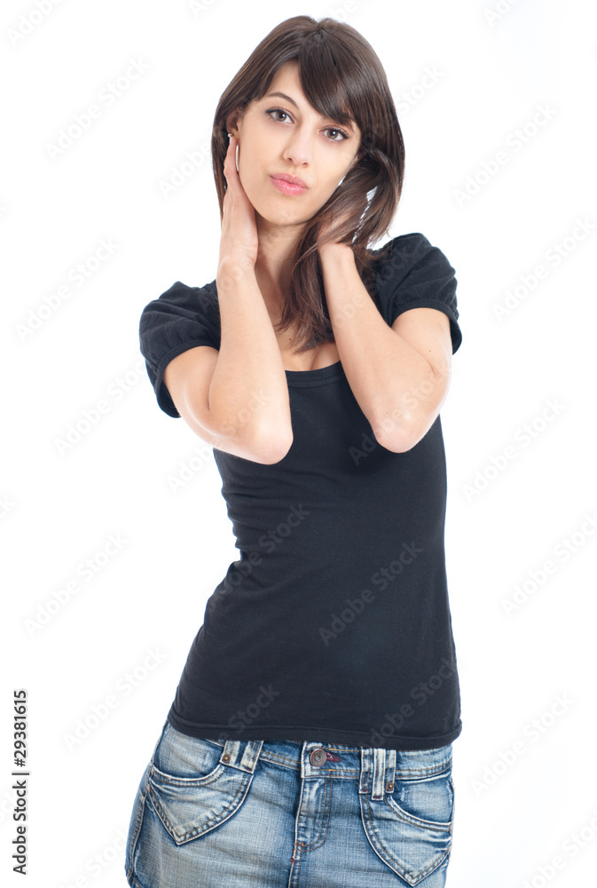 Young thin brunette Young thin brunette