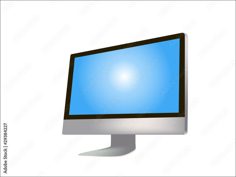 Computer monitor illustration Computer monitor illustration